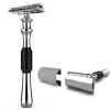 Razor Double Edge Safety Razor Rakning Razor Aluminiumlegering Frostning Antiskiding för män som rakar kvinnor Hårborttagning Manuell rakapparat