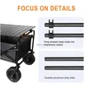 Other Garden Supplies Aluminum Alloy Collapsible Foldable Wagon Board Desktop Fit Our Stores Heavy Duty Carts Metal Black Without Fo Dhtfu