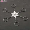 Keychains Lanyards Jovivi stainless steel 5/6 piece keychain best friend BFF friendship puzzle charm gift jewelry Q240403