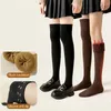 Women Socks Soild Color Long Stockings Over Knee Thigh High The Lolita Ladies Warm