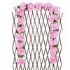 Dekorativa blommor Artificial Rose Vine Wall Hanging Silk Flower Wedding Decoration Cherry False Tak Simulation Plant