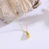 Marque de créateur Tiffays Collier Boutique Bijoux Valentin Gift Gift Water Drop Pendant minimaliste