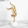 Kunst en ambachten menselijke sculptuur sport ymnastiek olden fiure ambachten ornamenten handstand abstract moderne huizendecoratie accessoiressl2447