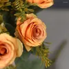 装飾的な花汎用性のある人工花の配置結婚式のために現実的な長持ちするエル装飾7庭