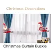 Cartoon Christmas Curtain Buckle Tieback Santa Snowman Reindeer Dolls Curtain Hook Christmal Decorations Festive Party Home Decor4227271