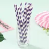 Copas descartáveis palhas em papel festas de férias de bebida decoração 100pcs flexíveis para bebidas suprimentos rietjes