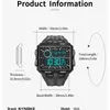 Zegarek na ręce synok Men Moverying Digital Watch Waterproof Resyst DUŻY ekran