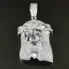 Christian Hip Hop Jewelry Pass Diamond Tester Bling 925 Silver Iced Out Gra VVS Moissanite Jesus Cristo Pingente para Homens de Cadeia
