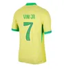 2024 2025 BRAZIL soccer jerseys L.PAQUETA NEYMAR VINI JR. 24 25 P.COUTINHO RICHARLISON football shirt G.JESUS T.SILVA BRUNO G. PELE CASEMIRO fans player men kids kit jersey