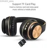 Mobiltelefonörlurar Bluetooth 5.0 Spelörlurar Bluetooth T5 Music Folding Earpon Bluetooth Trådlösa hörlurar Y240407