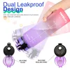 Water Bottles Motivational 1000 Ml Sports Drink Jug With Time Marker Tritan BPA Free Wide Mouth Leakproof Fast Flow For Workout