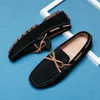Casual Shoes 2024 Men Breathable Leather Loafers Business Office Black Driving Moccasins Comfortable Slip On Tassel