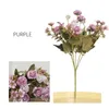 Decorative Flowers Artificial Desktop Potted Five Branches 11 Carnations Holiday Bouquet Mother's Day Teachers'