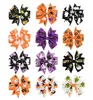 Enfants ruban à nœud papillon Clips de cheveux citrouille fantômes Barrettes imprimées bébés girls enfants Clipt Halloween Hair Accessoires décoration1477001