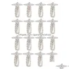 Декоративные предметы фигурки 16pcs Elastic Pearl Bins Bands Cor Accessories Свадебные DIY Декор искусственные цветы для доставки DH1X5
