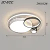 Ceiling Lights Modern Simple Led Chandeliers Lighting Creative Geometric RC Dimmable Light For Bedroom Study Room Lamps