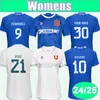 24 25 Universidad de Chile Womens Soccer Jerseys Fernandez Palacios Assadi Mateos Diaz Home Blue Away White Football Shirt Kort ärm uniformer