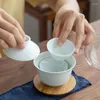 Teaware Sets Yingqing Leisure Quick Cup One Cover Bowl Three Tea Cups Travel Set Small Portable Bag Storage Camping Maker