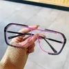 サングラスブルーブロッキングコンピュータゴーグルアンチライトメガネ特大の眼鏡ビッグスクエアフレーム防止防止