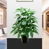 Decorative Flowers Aqumotic Fake Money Tree 1pc Artificial Shrubs Pachira Macrocarpa Outdoor Garden Greening For Home Afforest Hourse