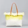 Rainbow Colorful Beach Tote Women's Bag's Bag's Premium Tela Nappelle Borse di alta qualità di alta qualità di grande capacità per pendolare per spalle da porta