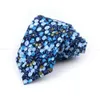 Ties cravatte da uomo chic floreale cravatta floreale casual cielo blu cotone cravatta da matrimonio abita da festa cravatto cravatta fiore cerato accessori regalo 240407
