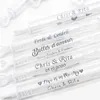 Party Supplies DIY 100pcs Wedding Bubble Labels Personalized Transparent Stickers Wand Label Clear Custom Favor Stick