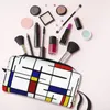 Sacs de rangement Custom Mondrian Minimalism Art Travel Travel Cosmetic Sac Femme Couleur Makeup Théorie de toiture Organisateur Madies Kit Dopp Beauty Dopp