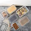 Storage Bottles 3Pcs Clear Food Box Kitchen Refrigerator Dry Goods Nuts Grain Cereal Seasoning Sealing Jar Container