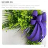 Decorative Flowers Household Cross Garland Lavender Artificial Soft Pvc Winter Door Wreaths For Front