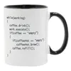 Kaffeprogram för programmerare mugg keramisk kopp färghandtag färg julår gåva 240407