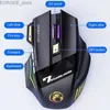 Ratos mouse sem fio mouse USB imice gw-x7 3200dpi carregamento de modo dual 7-chave de 2,4 ghz mouse silencioso bluetooth 7-cors LED Y240407