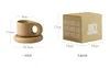 Cups Saucers Ins Fashion Ceramic Mug Birthday Gift Lady Anti-scalding Coffee Box Packaging Cup Dessert