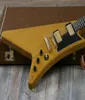 Uniek ontwerp Moderne Korina 1958 Heruitgave Heritage Series 1982 Natural Vintage Electric Guitar Boat Paddle Gumby Style Headstock 2727560