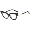 Sunglasses Frames Fashion Sexy Women Cat-eye Reading Glasses Retro Anti-blue Lens Metal Summer Models