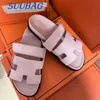 Women's Slippers Free Shipping With Shoe Box Summer Outdoor Leisure Fashion Vacation Beach Couple Large Size Velcro one-Word Sandals