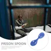 Jednorazowe łyżki sztućców małe jedzenie więzienia Pióro miękka malutka
