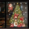 Adesivi per finestre Hristmas Sticker PVC Merry Christmas Specchio decorazione Decorazione per la casa Forniture