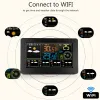 時計fjw4色wifi気象ステーションアプリコントロールスマートウェザーモニター屋内屋外温度湿度デジタル時計機能