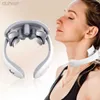 Full Body Massager CkeyiN Electric Neck Massager EMS Pain Relief Pulse Cervical Acupressure Massage Shoulder Relaxation Device Hot Compress 240407
