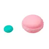 Torby do przechowywania okrągłe kółko urocze macaroon Cookie design Candy Color Mini pudełka biżuteria