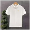 Zha Lus Ins Light Mature Style Summer Nieuwe Slim Fit kortheve heren Polo Shirt T-shirt Halve mouwen PI Shuai Trendy Printing Trend