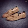 Casual schoenen heren mode pu lederen heren loafers glijden aan rijden soft sapato masculino mocassin homme homme