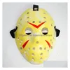 Party Masks Fast 12 Style Fl Face Masquerade Jason Cosplay Skl Mask Vs Friday Horror Hockey Halloween Costume Scary Festival Wholesale Dhsov