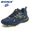 Casual Shoes BONA Excellent Style Men Running Lace Up Athletic Outdoor Walking Comfortable Sneakers Ventilate Free