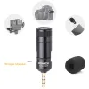 Microphones Comica CVMVS07 Mini microphone omnidirectionnel pour le microphone GOPRO DSLR Téléphone Mic de stabilisateur pour l'enregistrement vidéo (3,5 mm TRR)