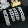 Trendy 925 Joyas finas de plata esterlina Piedras personalizadas 1 2 anillos de diamantes ovales de boda 3ct Anillo de moissanite para mujeres
