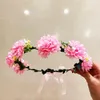 Decoratieve bloemen vrouwen elegante bloemhoofdband krans bloemen bruiloft haar slingeren voor activiteiten feest strand pography accessoires