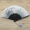 Decorative Figurines Chinese Style Foldable Female Hand Fan Ladies Ancient Craft Silk Folding Abanicos Para Boda De Mano Eventail A Main