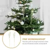 Dekorativa blommor 5 datorer Xmas Tree Decoration Berry Sticks Fake Artificial Glitter Stems Christmas Ornament Wreath Making Hushållen bär